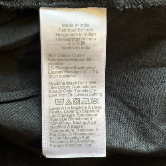 NWT J Crew Factory Ruffle Sleeve Mini Shirt Dress Size 6 in Black - Picture 8 of 8